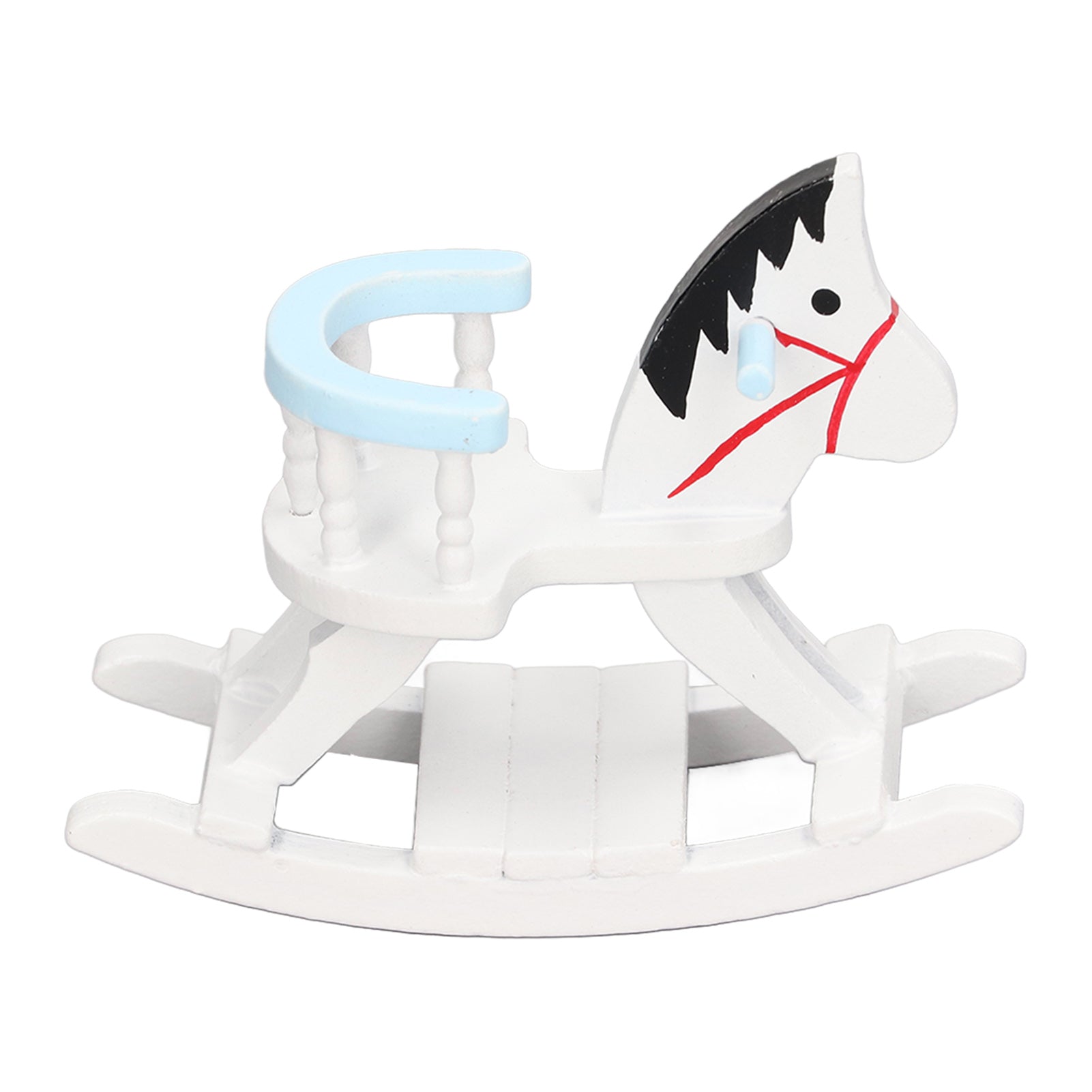 Dollhouse Rocking Horse Chair 1:12 Scale Modern Style Doll House Miniature Furniture