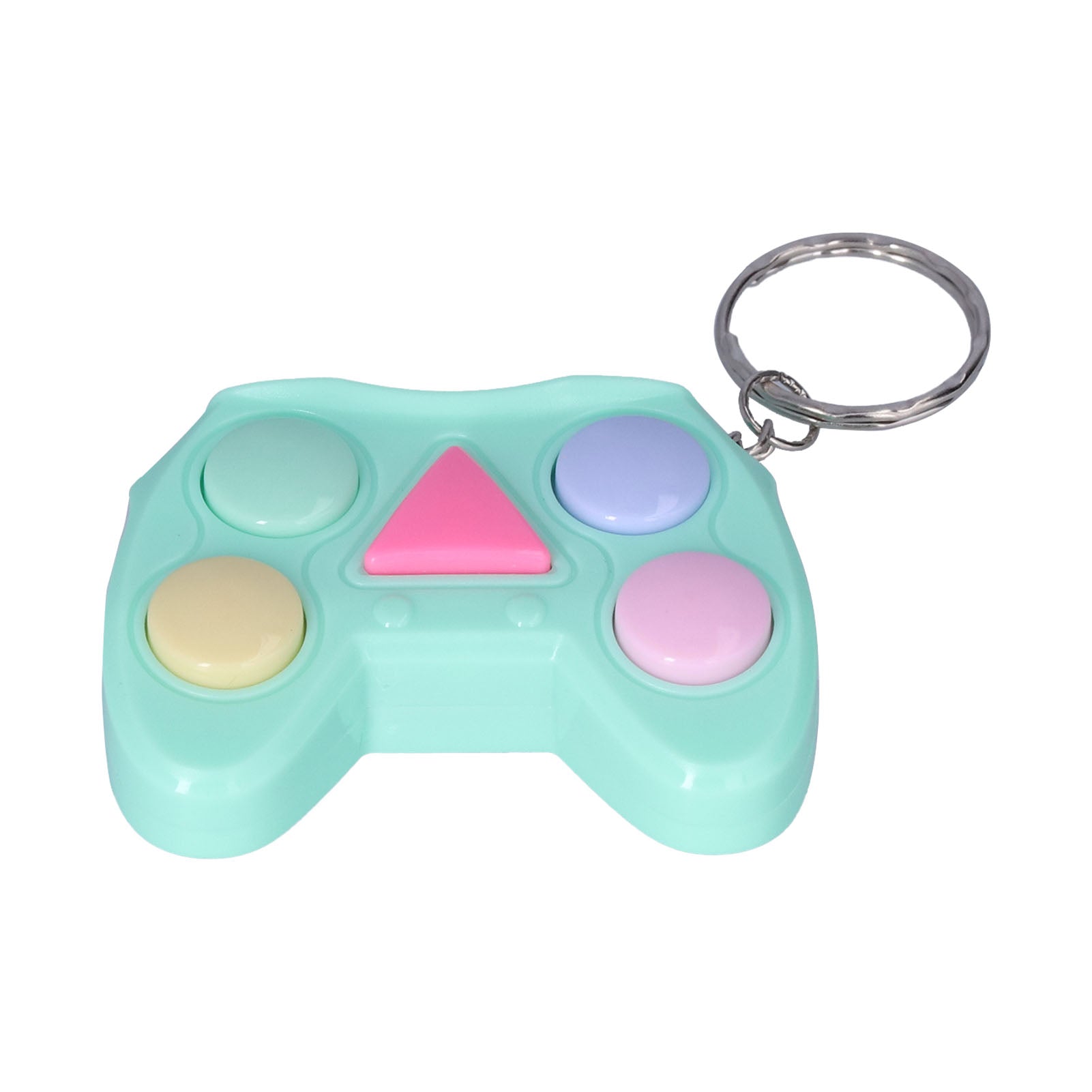 Mini Game Machine Keychain Portable Game Console Stress Relief Keychain for Kids Children AdultsGreen