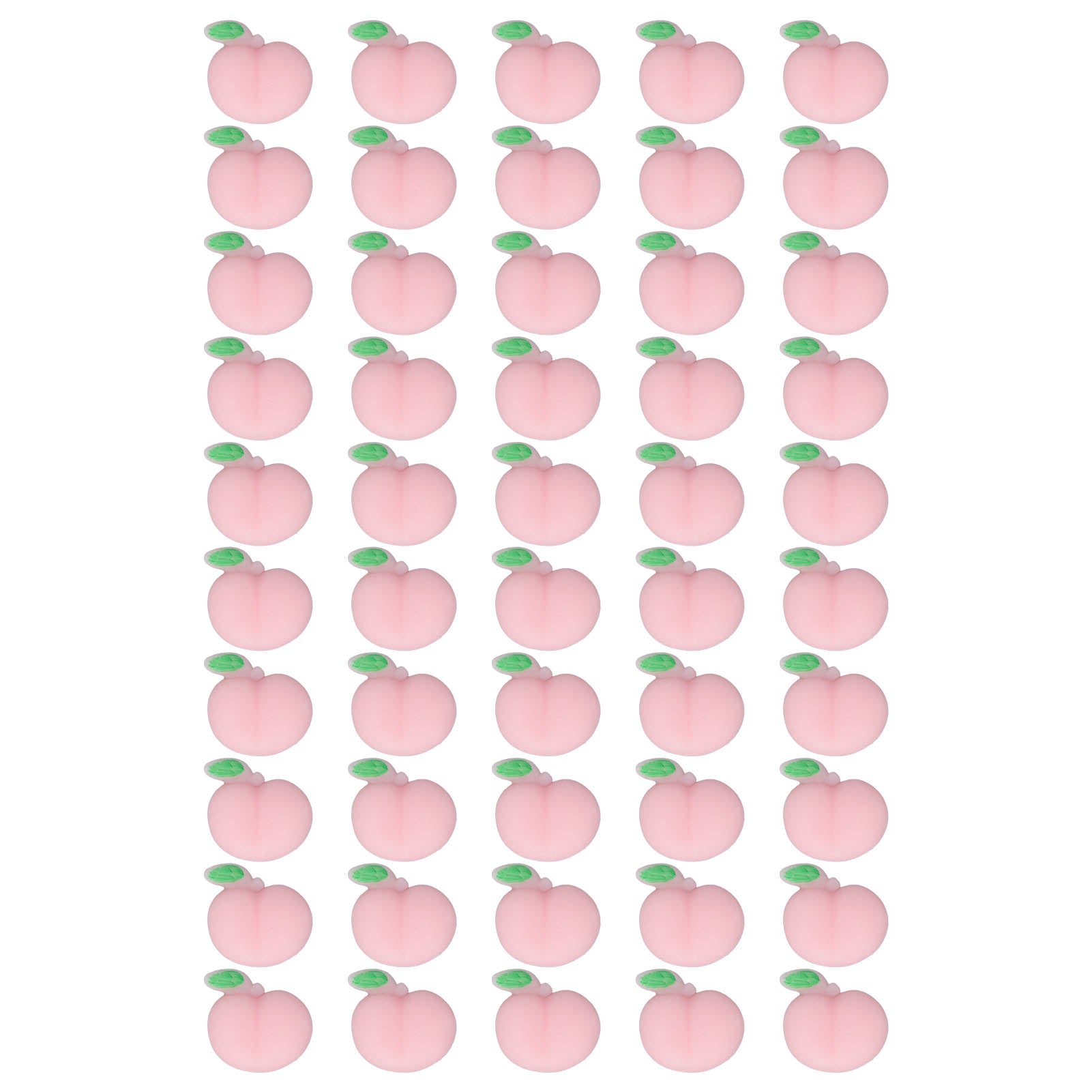 50pcs Mini Squeeze Toy Anti Anxiety Stress Relief Hand Toy Cute Sensory Toys for Adults Kids Peach