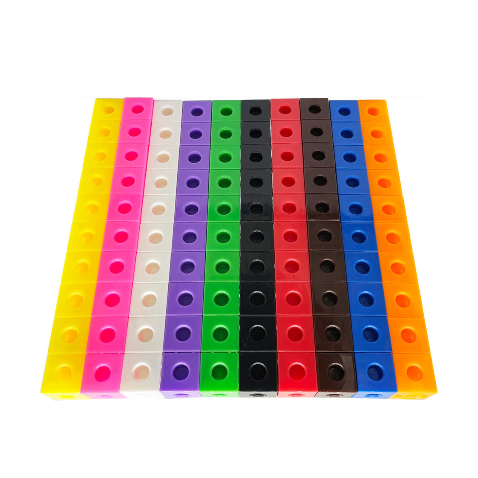 100PCS Building Block Toy Cube Educational Brain Development Smooth Corners Reusable for Kindergarten