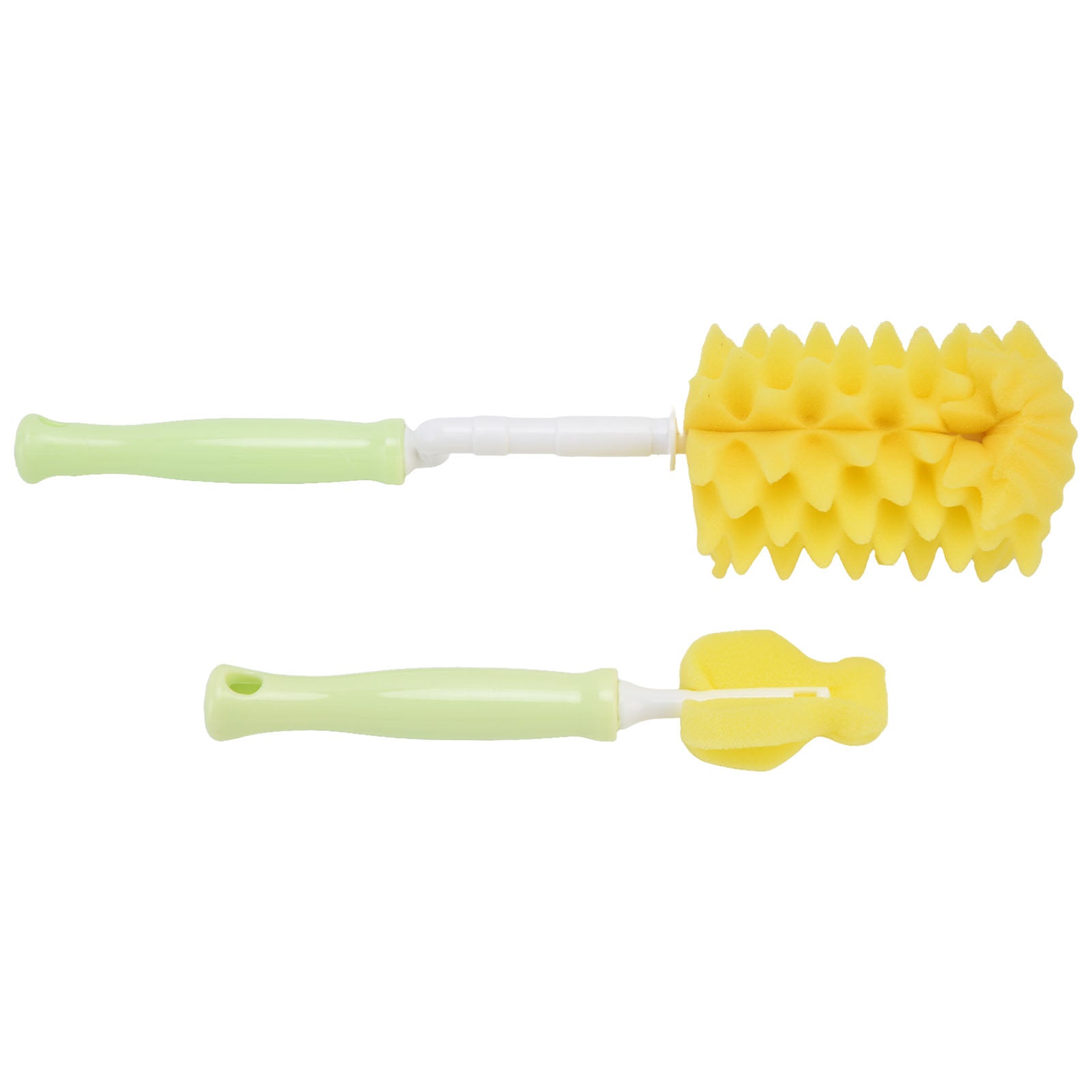 Baby Bottle Brush 360 Degree Rotating Handle Portable Baby Bottle Sponge Cleaning Brush