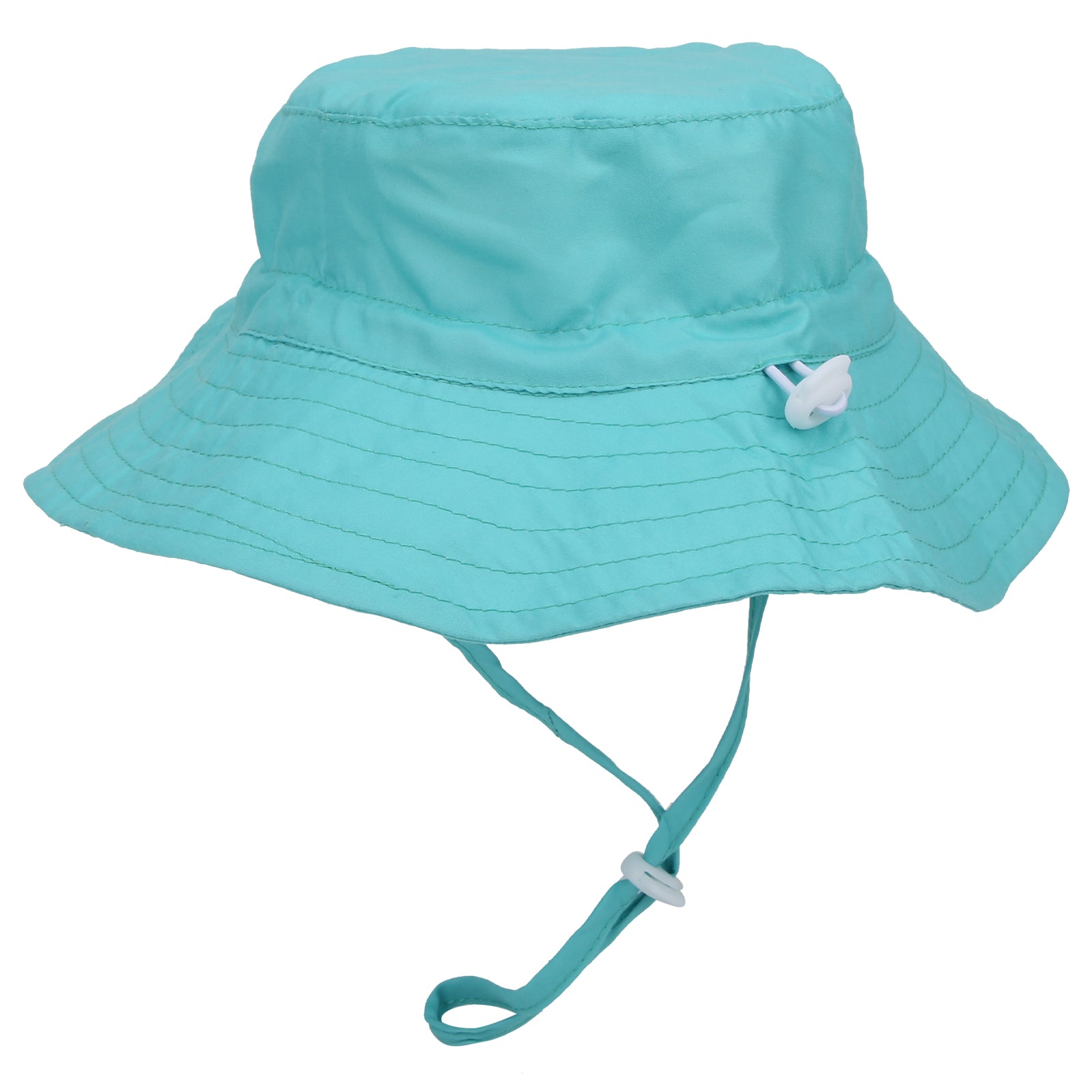 Children Bucket Hat Unisex Baby Boy Girl Outdoor Adjustable Beach Cap Bucket HatBlue Green M