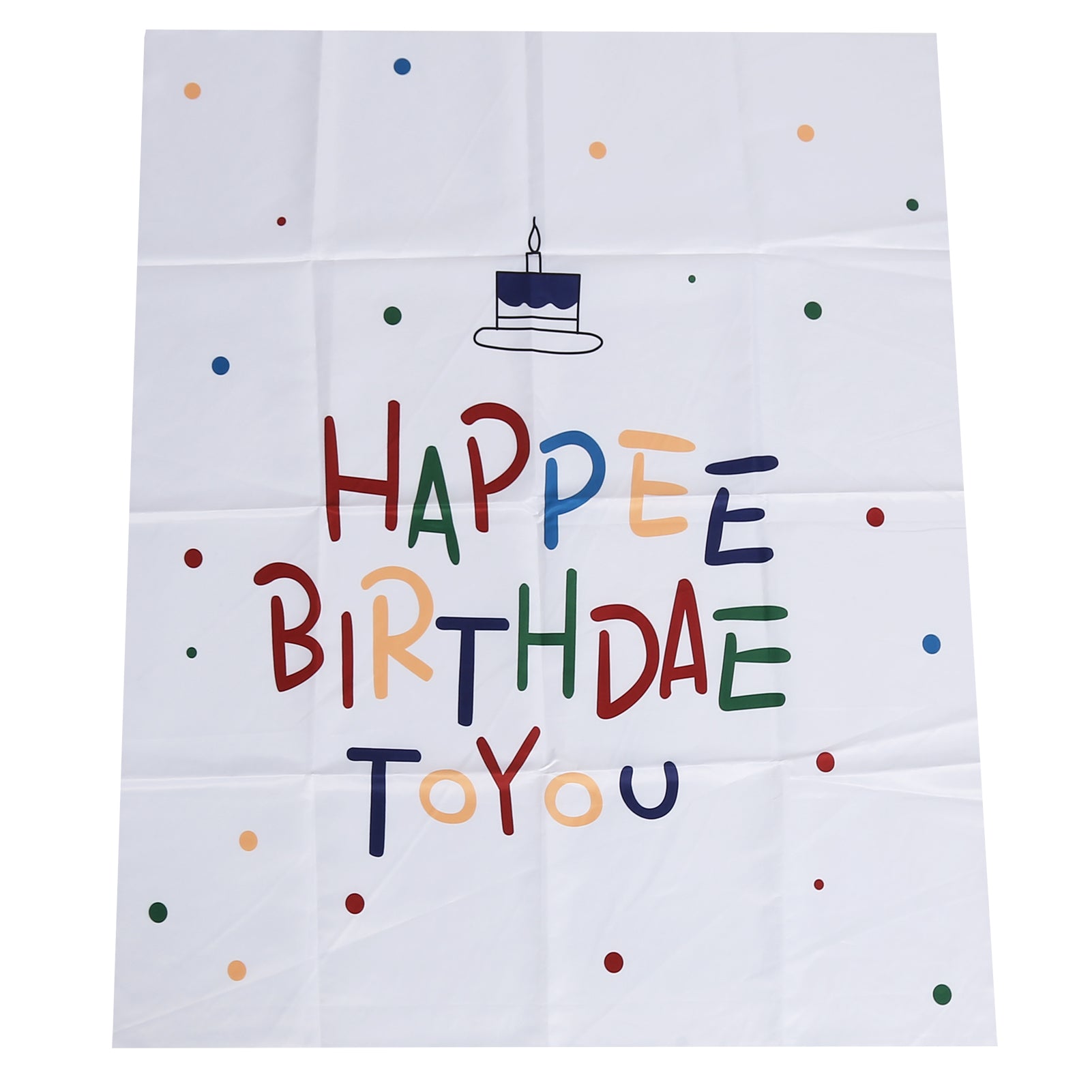 Happy Birthday Backdrop Banner Large Soft Fabric Birthday Backdrop Decoration Supplies