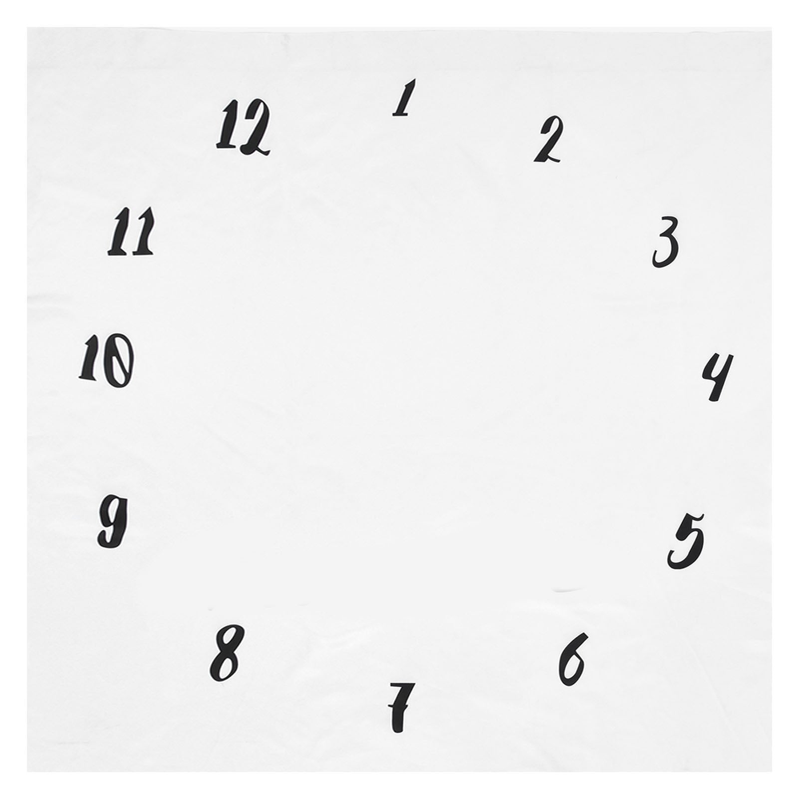 Baby Blanket DIY Making Cute Clock Design Decorative Practical Soft Comfortable Monthly Photography Background