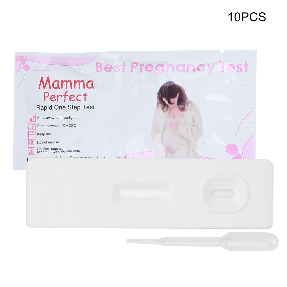 10pcs HCG Early Pregnancy Test Card Women Accurate Urine Pregnancy Test CardWhite Pregnancy Test Card
