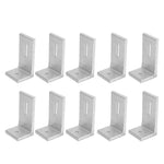 10PCS L Foot Solar Mount Aluminum Alloy Photovoltaic Panel Mounting Bracket for Roof PV System