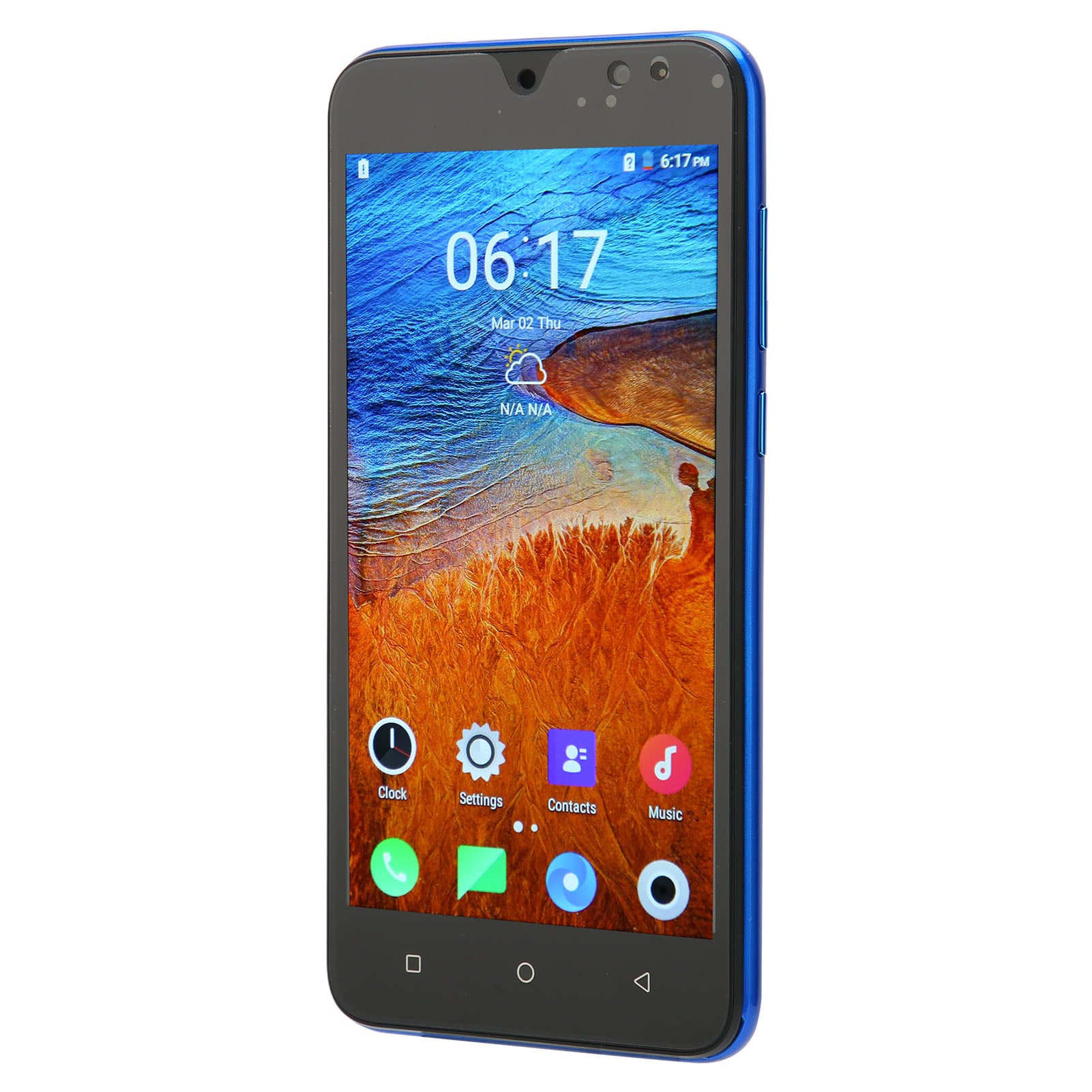 Nowa8 Pro 5.5 Inch Smartphone for Android 10 4GB RAM 32GB ROM Cell Phone with 16MP Rear 8MP Front Camera 100‑240V Blue UK Plug