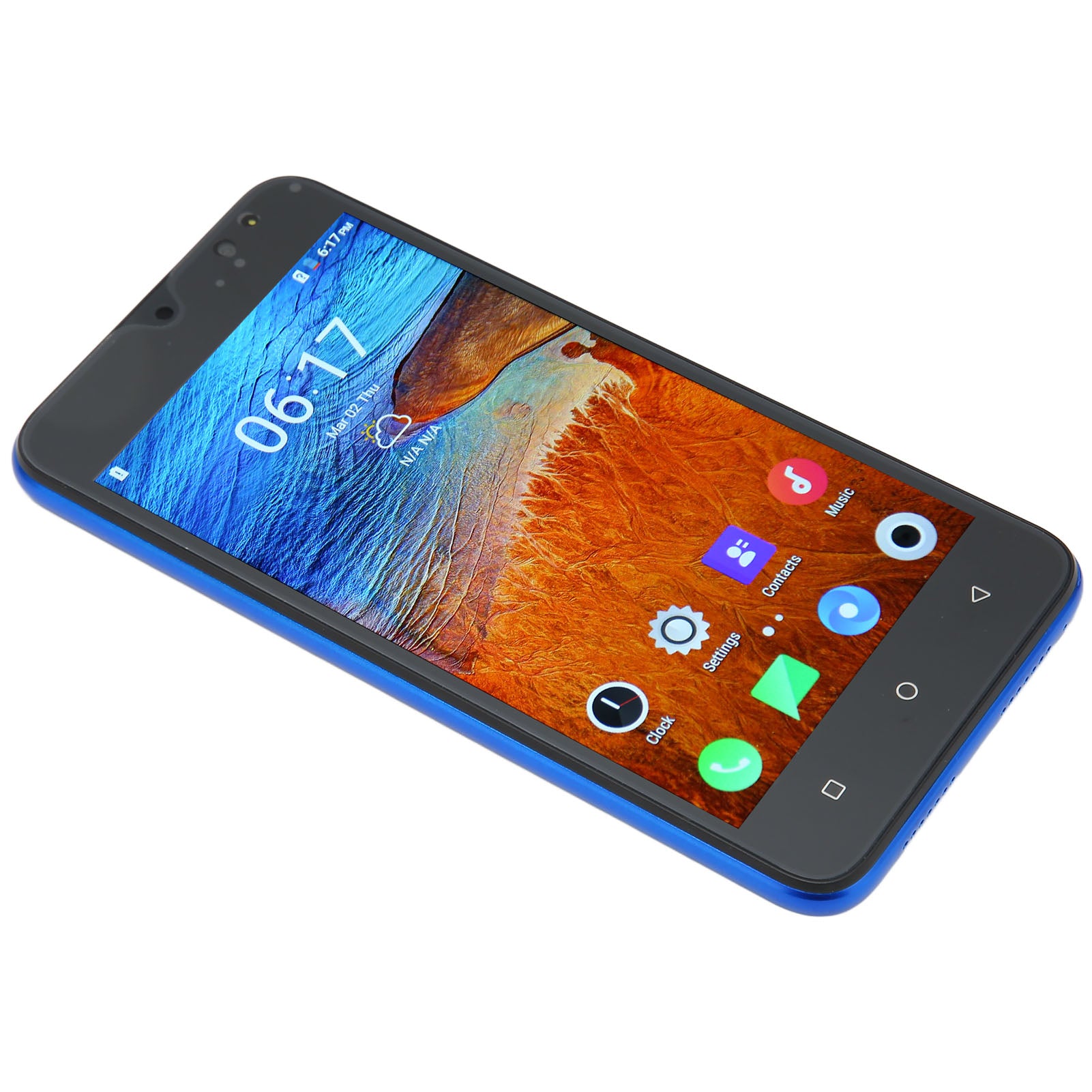 Nowa8 Pro 5.5 Inch Smartphone for Android 10 4GB RAM 32GB ROM Cell Phone with 16MP Rear 8MP Front Camera 100‑240V Blue UK Plug