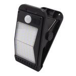 1 PC USB Solar Clip Lamp With Built in Battery USB Human Body Induction 72 Led Light for Outdoor Courtyard Garden Terrace Warm Light