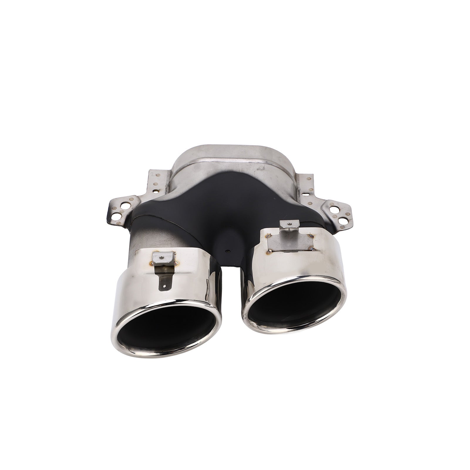 Quad Exhaust Tips Fit for AMG C43 W205 S205 C205 A205 Facelift 2019+( Sliver Chrome )