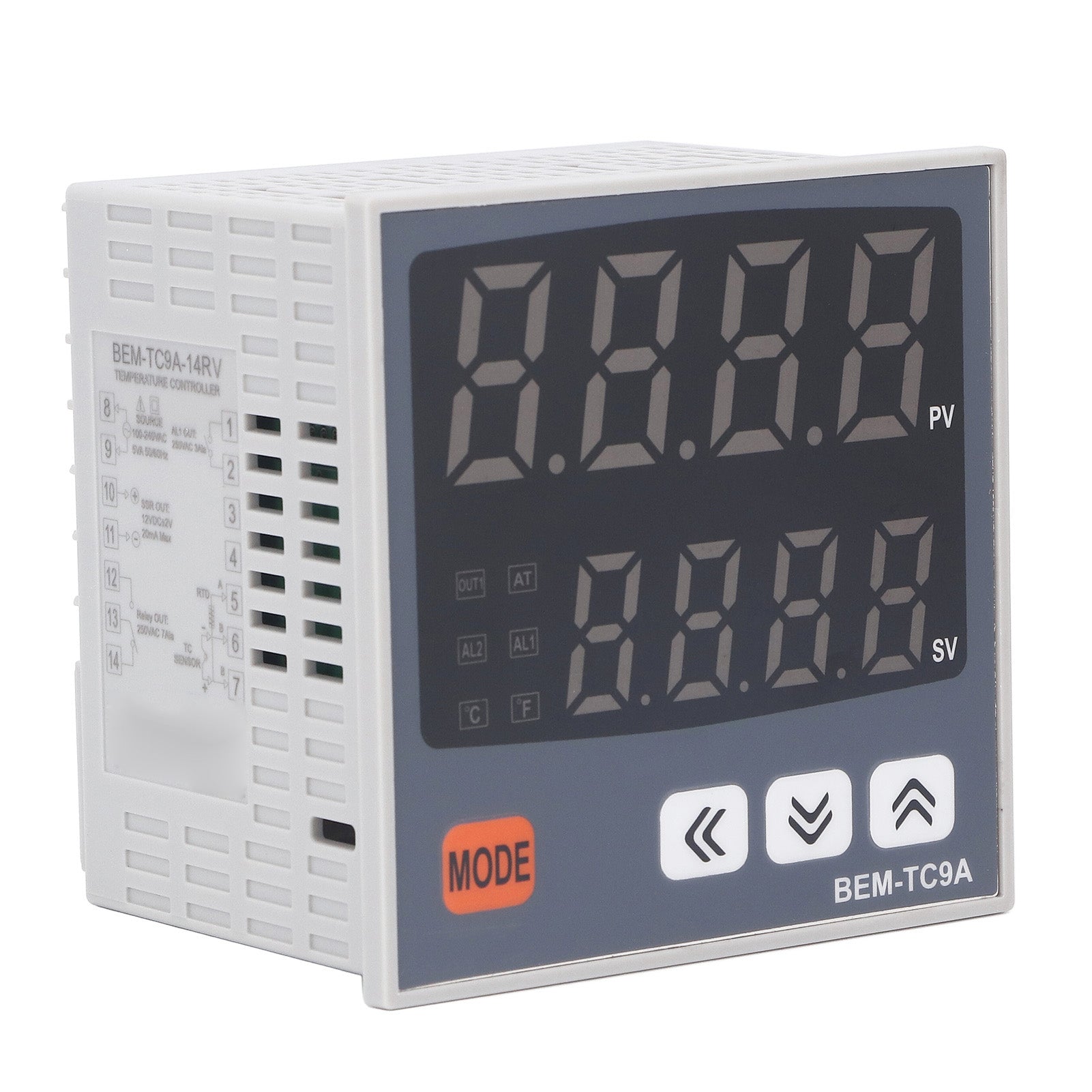 PID Temperature Controller Dual Output 96x96mm Digital Intelligent Thermostat 100‑240VAC