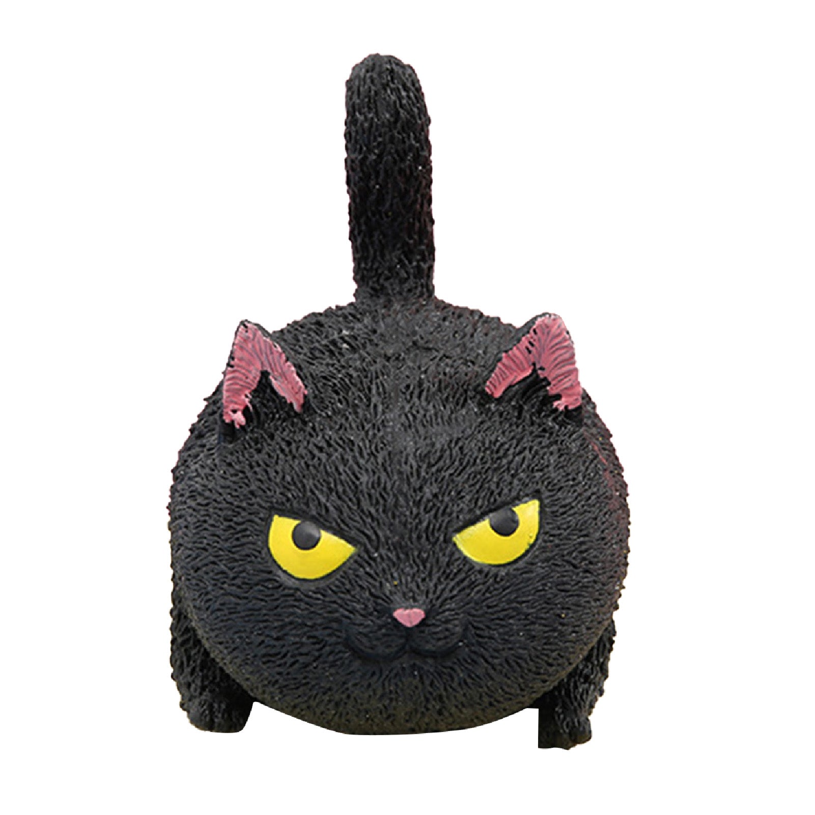 Squeezy Toys Cute Cat Shaped Stress Relief Balls Decompression Toys for Kids and Adults Black