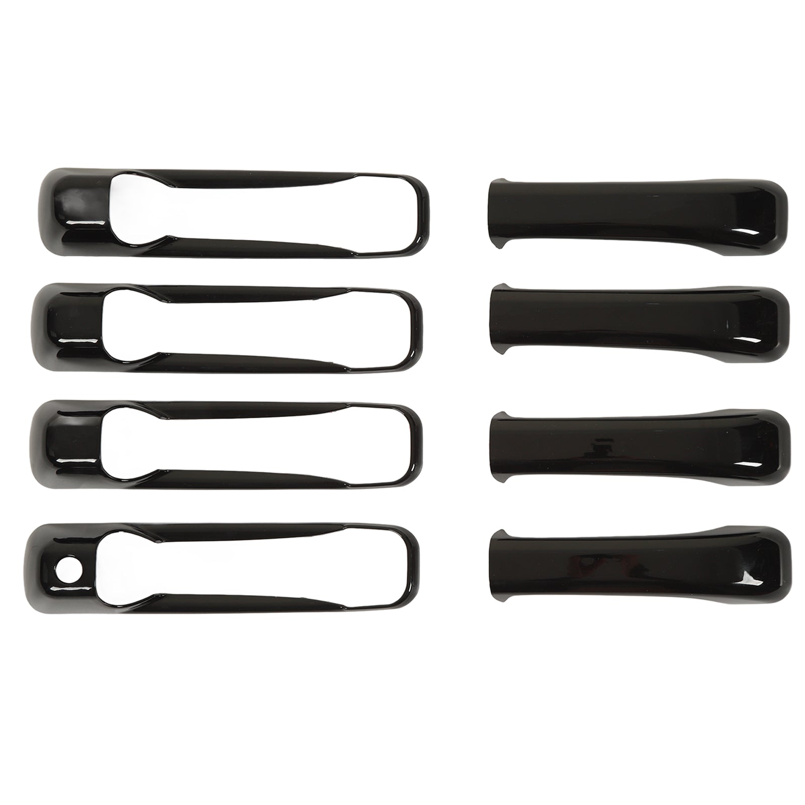 8Pcs Car Exterior Door Handle Covers Glossy Black Replacement for Dodge Ram 1500 2500 3500 4500 5500
