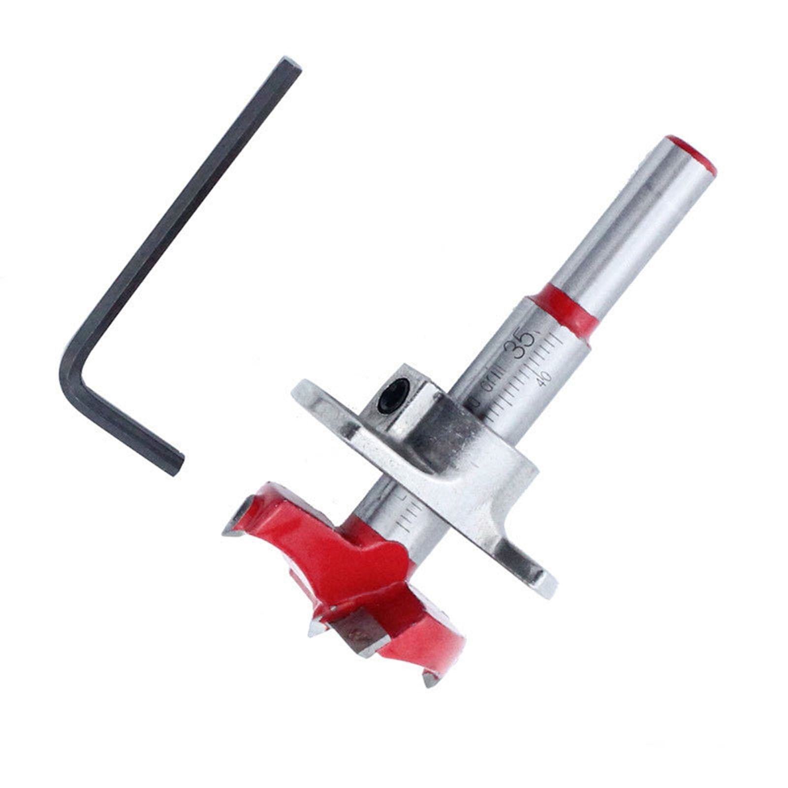 35mm Hinge Hole Drill Bit Aluminum Alloy Boring Jig Positioner Bit for Woodworking