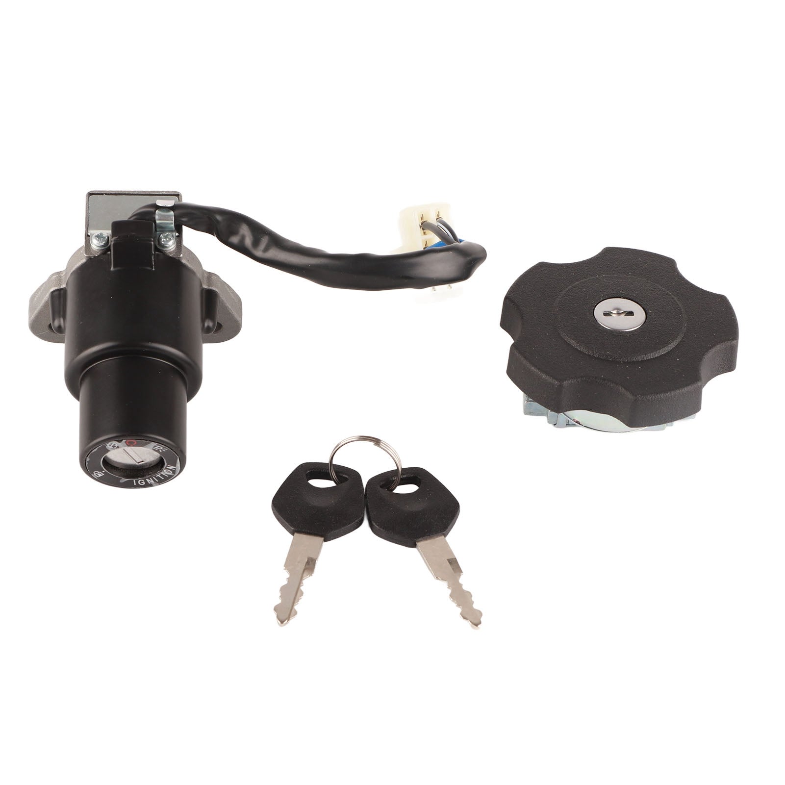 Motorcycle Ignition Switch Fuel Gas Tank Cap Lock Kit with Key Electrical Switch Set for XT600 TW200 DT200 DT200R XT225 Serow 225