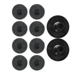 8Pcs Cymbal Felt Pads with 2Pcs Sleeves Non Slip Felt Washer Replacement Drum Accessories