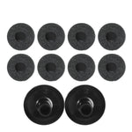 8Pcs Cymbal Felt Pads with 2Pcs Sleeves Non Slip Felt Washer Replacement Drum Accessories