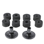 8Pcs Cymbal Felt Pads with 2Pcs Sleeves Non Slip Felt Washer Replacement Drum Accessories