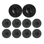 8Pcs Cymbal Felt Pads with 2Pcs Sleeves Non Slip Felt Washer Replacement Drum Accessories