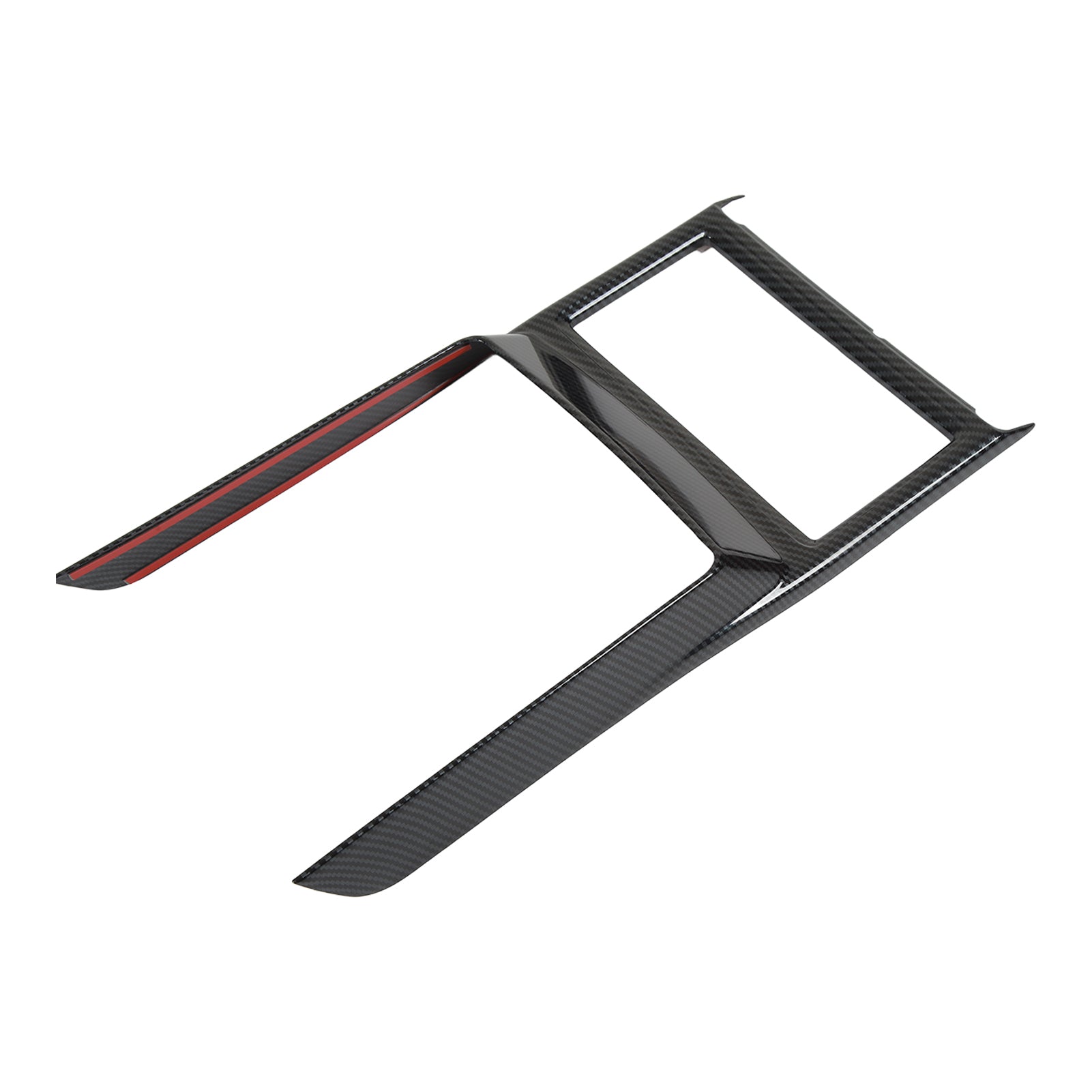 Car Cup Holder Frame Cover Carbon Fiber Pattern High Gloss Replacement For Mitsubishi Outlander 2023