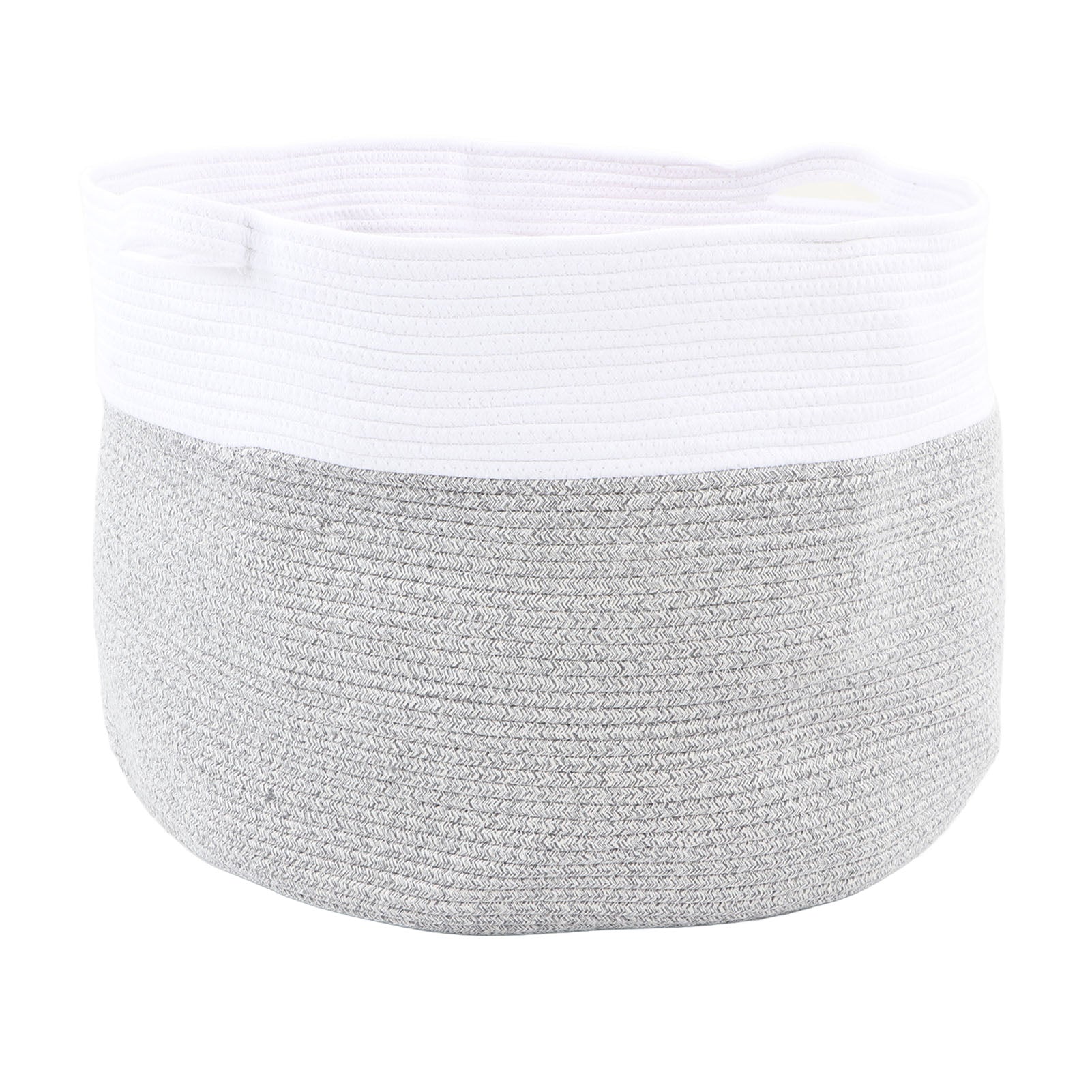 Extra Large Cotton Rope Laundry Basket Pure Cotton Woven Blankets Basket for Toys Living Room Type 2