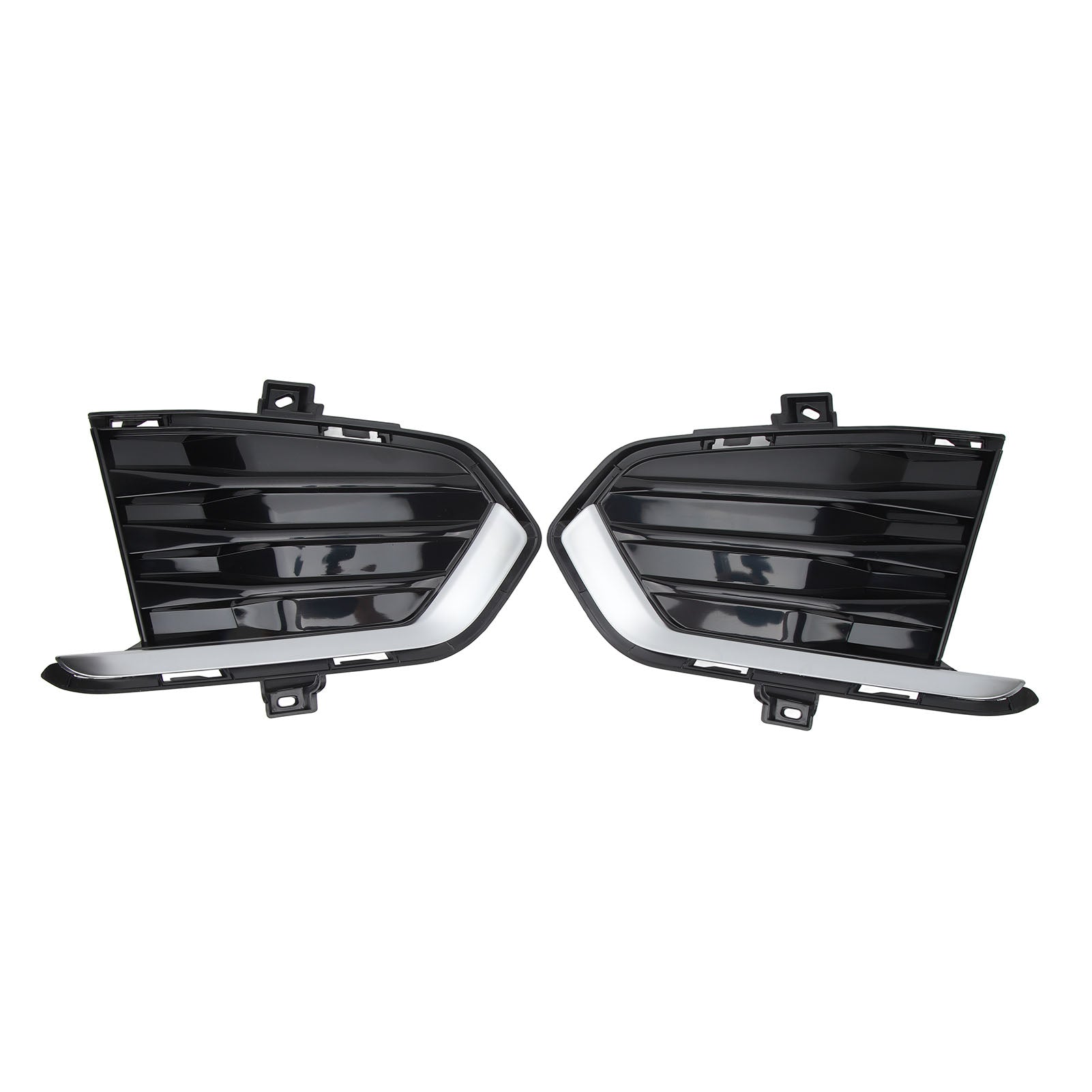 1 Pair Bumper Fog Light Cover Grille SK601905 Black Left Right Side Fog Lamp Molding Trim Fit For XT5 2017 to 2019