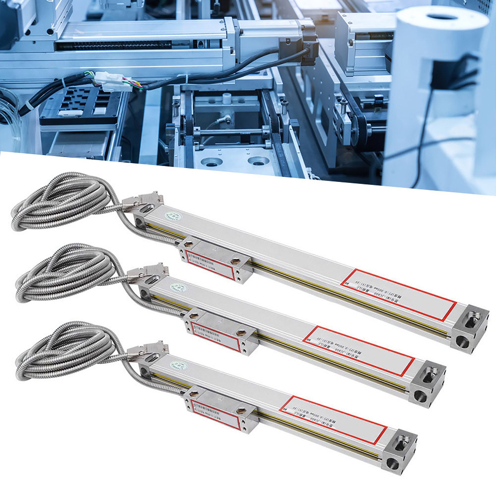 1 Set 2AE/3AE Linear Scale Aluminum Alloy for JCS900-2AE/JCS900-3AE Digital Display 0-50mm 0-350mm 0-550mm