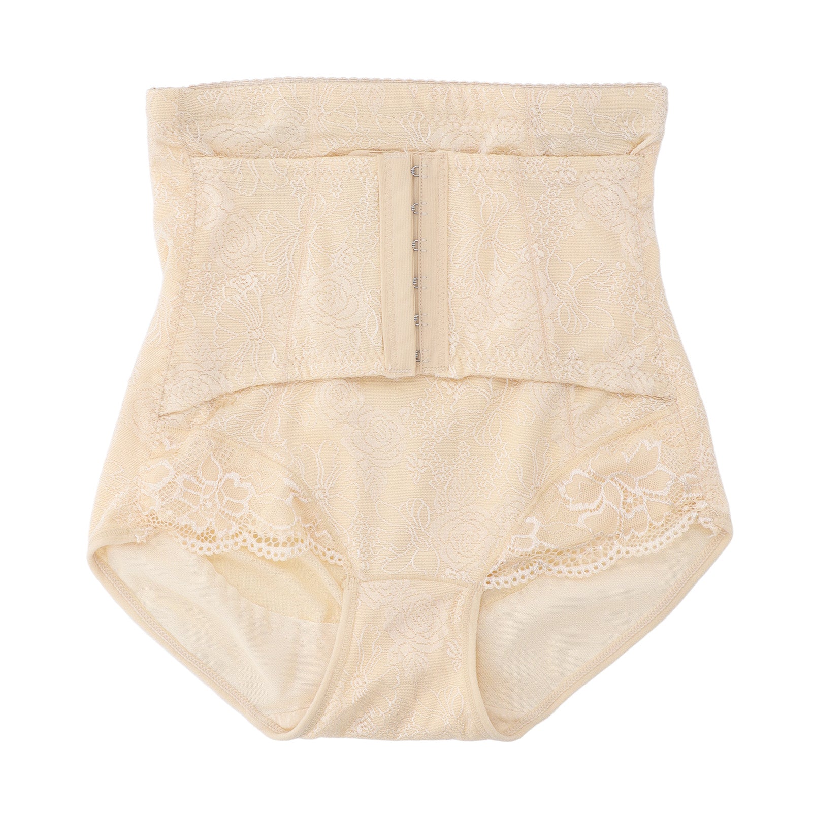 Postpartum Underwear Middle Waist 2 Layers Hook and Eye Breathable C Section Panty for Maternity Women Skin Color L