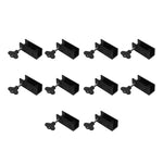 10 Set Window Lock 2 Holes Sliding Door Stopper High Safety Window Security Locks with Anti Scratch Pad and Key