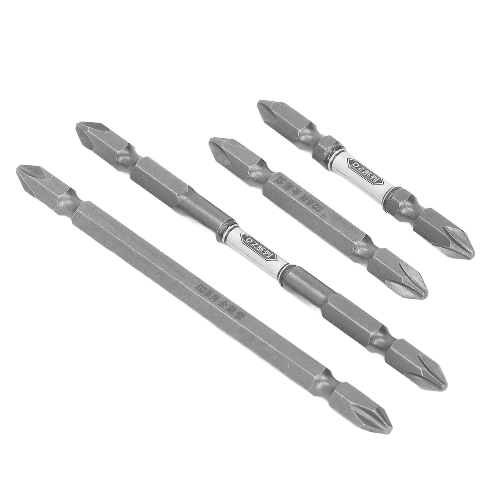 4PCS Electric Screwdriver Bits Strong Magnetic Alloy Steel Double Head Drive Bit for Impact Power Tools