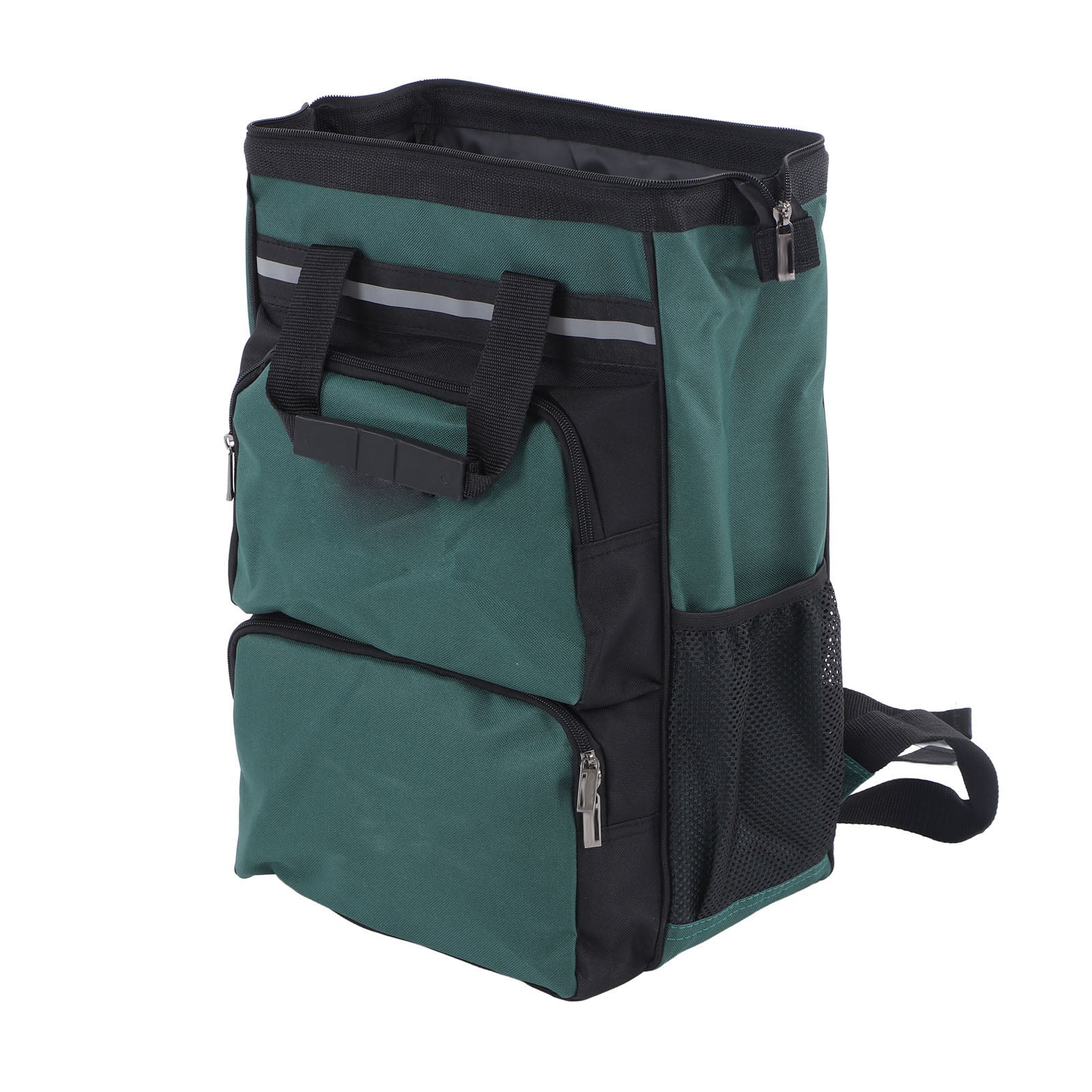 Tool Bag Backpack Canvas Wear Resistant Large Capacity Multi Compartments Portable Tool Backpack for Electrician 48cm / 18.9in Height