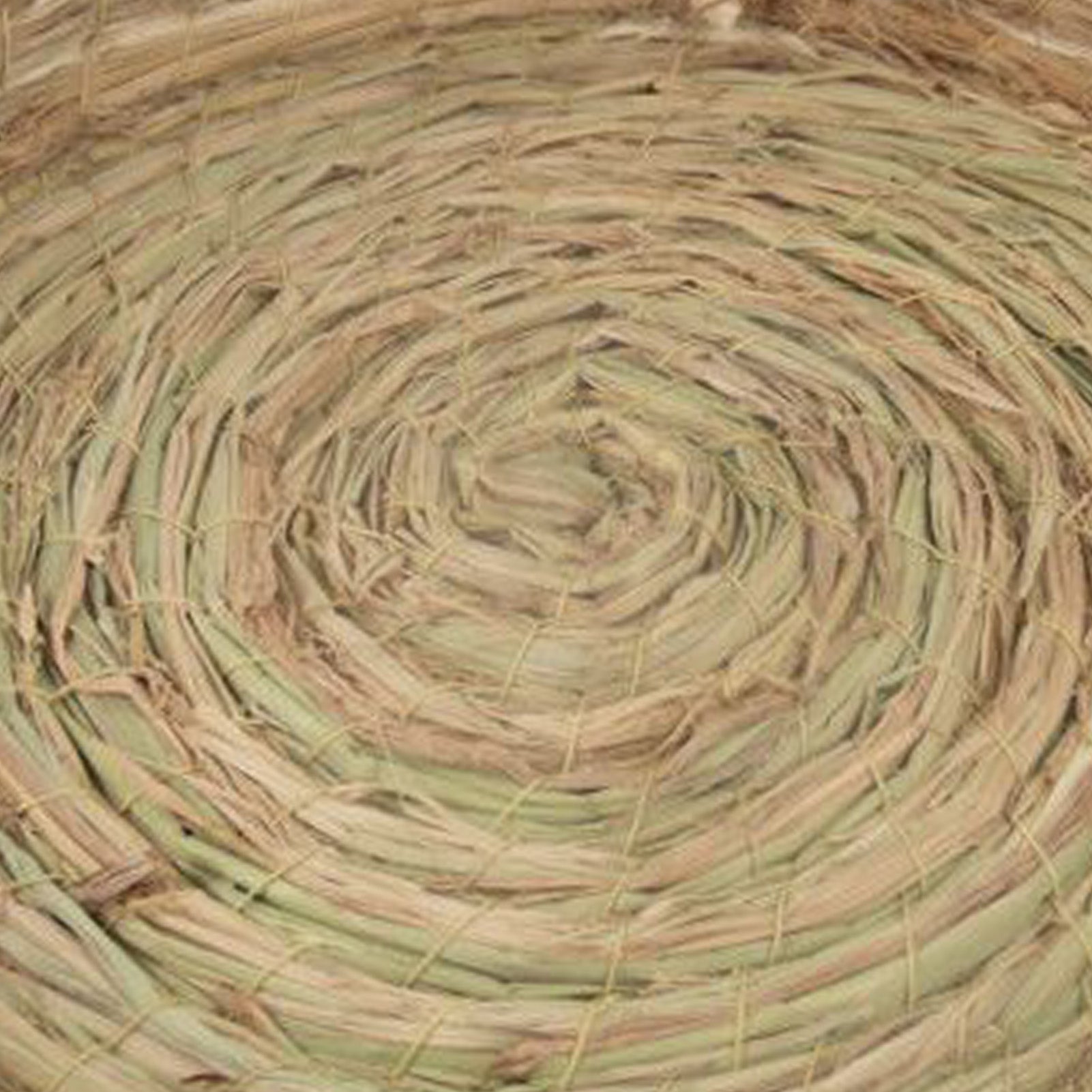 Straw Cat Nest Hand Woven Cat Nest Breathable Round Cat Scratch Box for Cats Dogs Rabbits Geese Bottom Diameter 40cm/15.7in