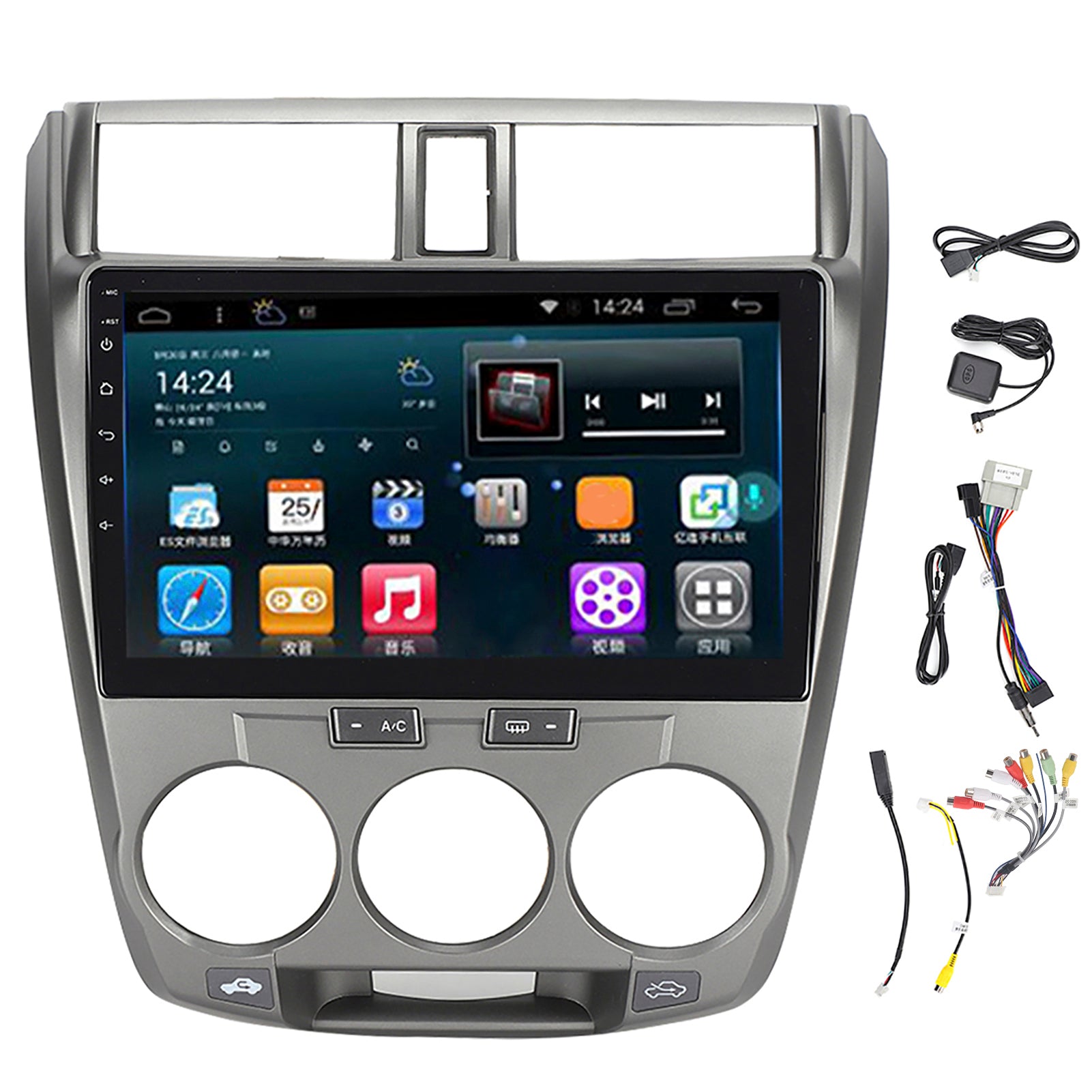 10.1in Car GPS Navigation for Android Stereo Radio Player Fit for City 11‑14