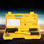 1 Set 10T Hydraulic Wire Cable Battery Lug Crimper Terminal Crimping Tool with 10~120mm Dies