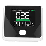 WIFI Air Quality Monitor LCD Color Screen 1000mAh USB PM2.5 Temperature Humidity Meter Tester Thermometer