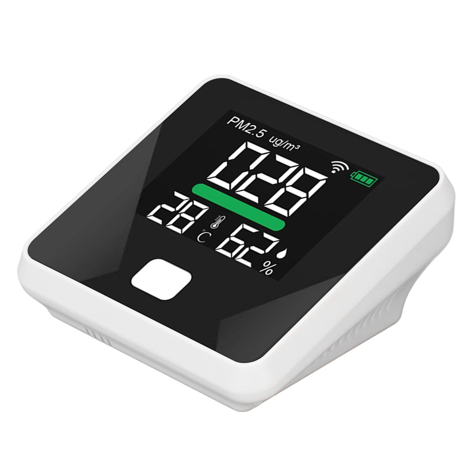 WIFI Air Quality Monitor LCD Color Screen 1000mAh USB PM2.5 Temperature Humidity Meter Tester Thermometer