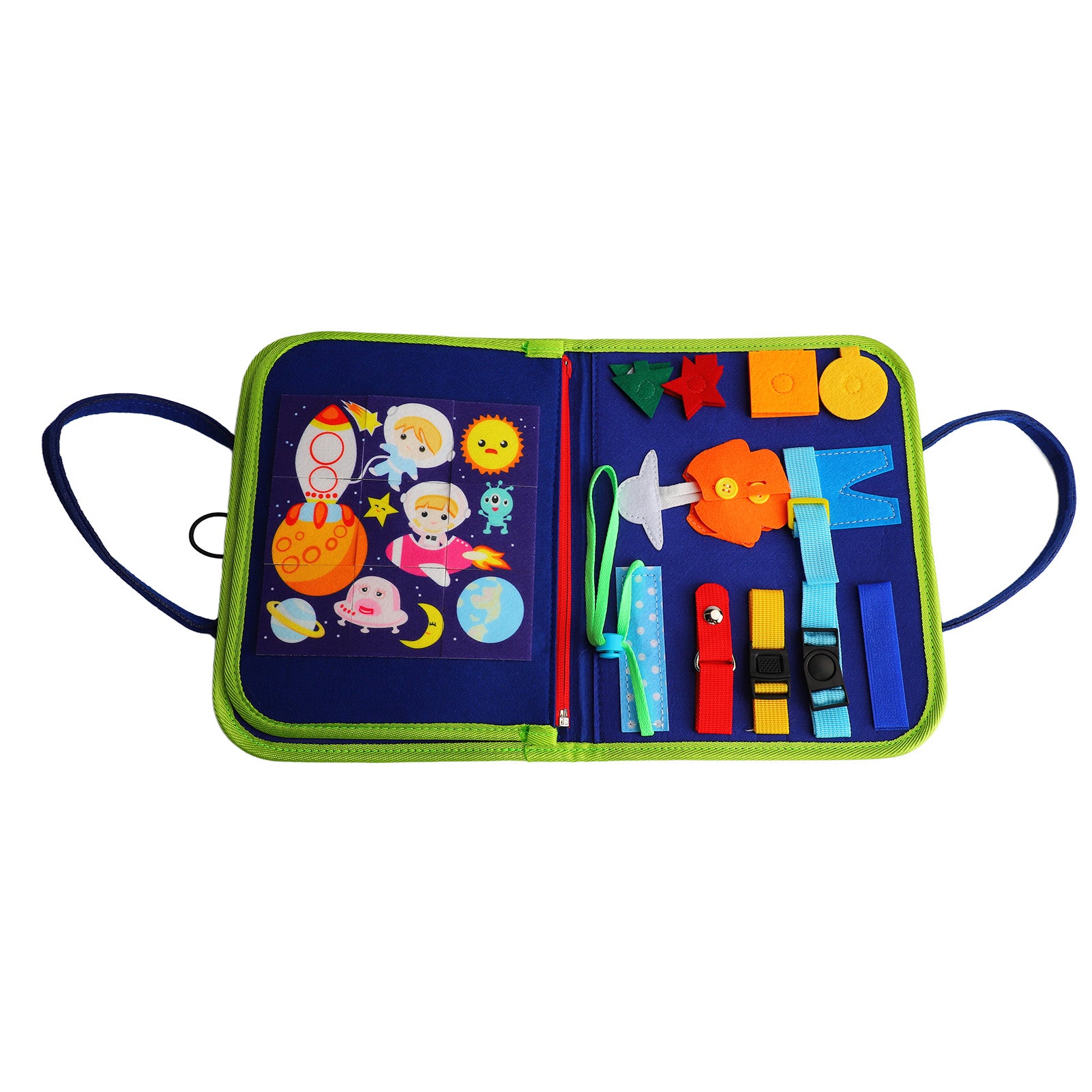 Dress Skills Board Toy Felt Early Education Sensory Activity Board Preschool Learning Toy for Toddlers