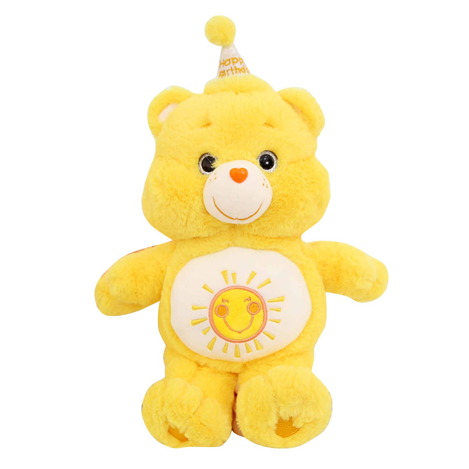 Plush Bear Toy Cute Decorative Throw Pillow Stuffed Cartoon Animal Doll for Birthday Gift Yellow 33cm / 13in
