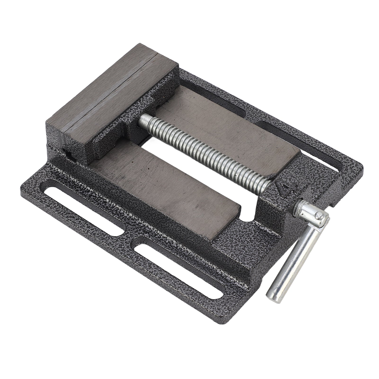 4in Jaw Opening Vise High Carbon Steel Flat Jaw Clamping Bench Vise for Hardware Parts Tightening