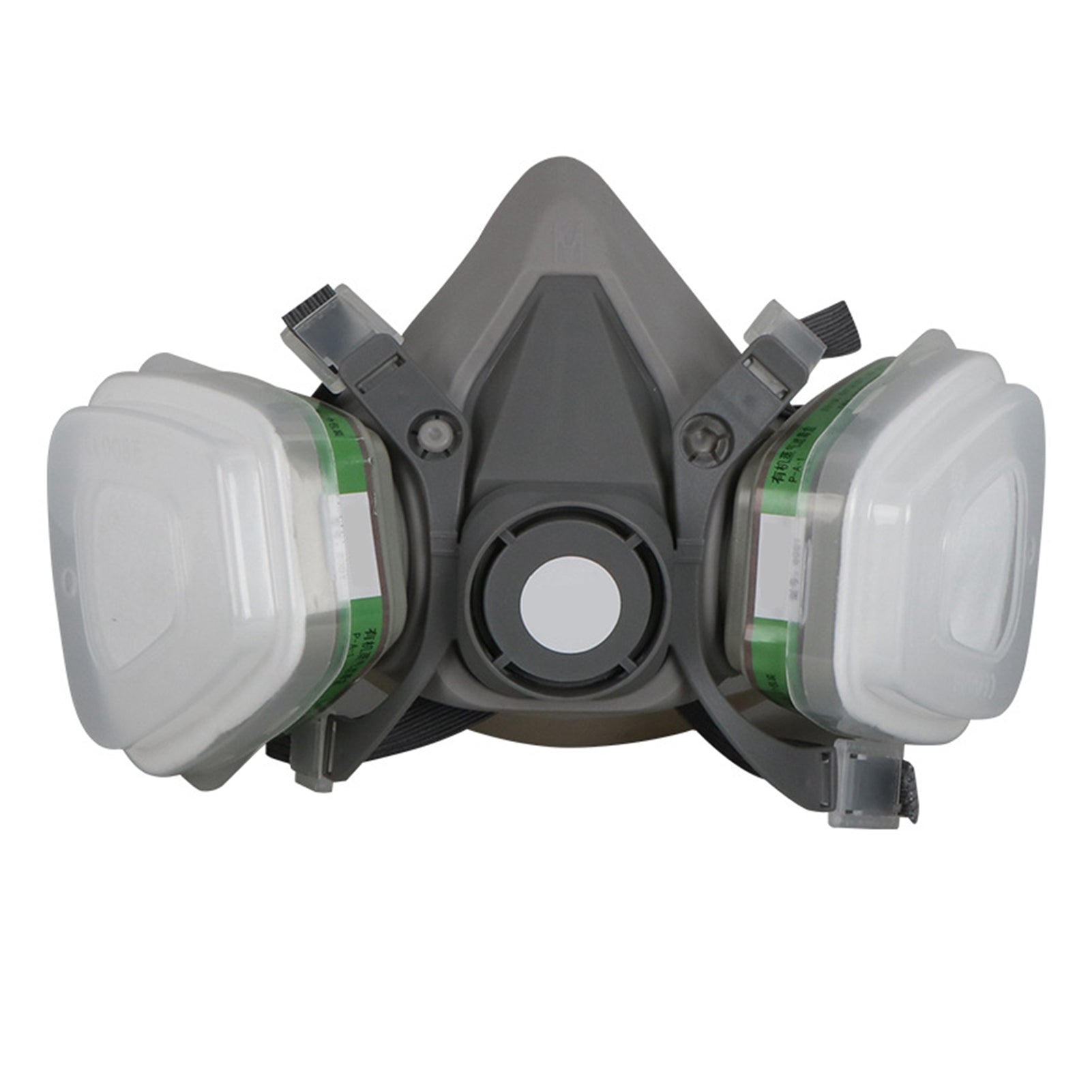 7Pcs Gas Face Cover Particulate Filter Cartridge Rubber Face Guard Cover Filter Sponge Set