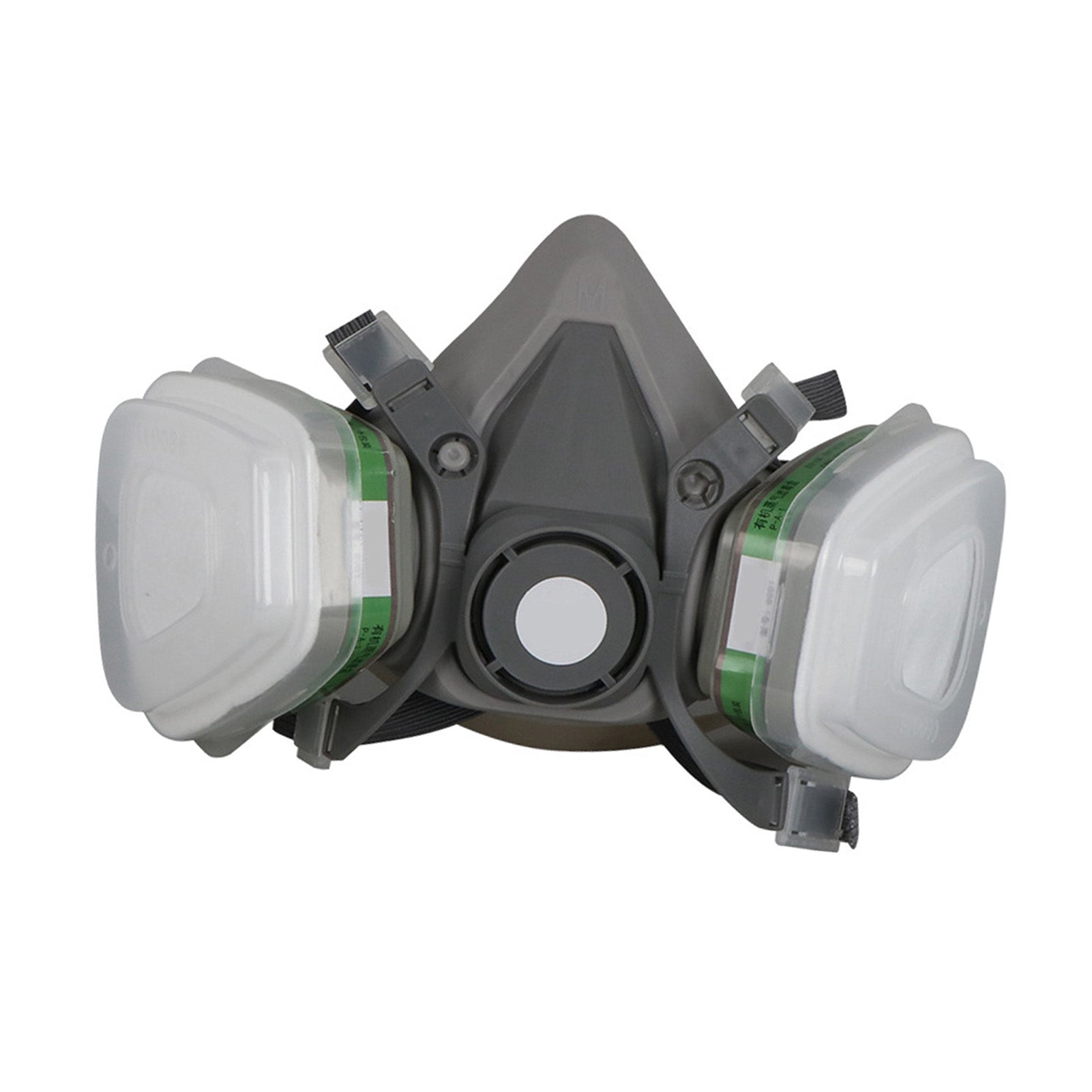 7Pcs Gas Face Cover Particulate Filter Cartridge Rubber Face Guard Cover Filter Sponge Set