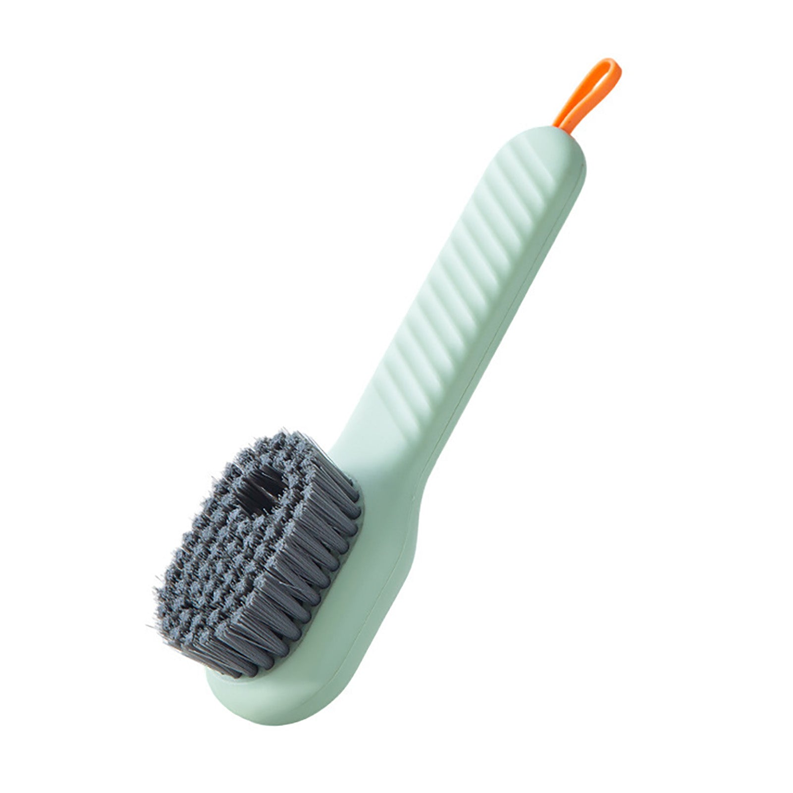 Shoes Brush Laundry Brush Press Type Automatic Liquid Filling Nylon Bristle Soft Bristle Brush Green 17x4.5cm