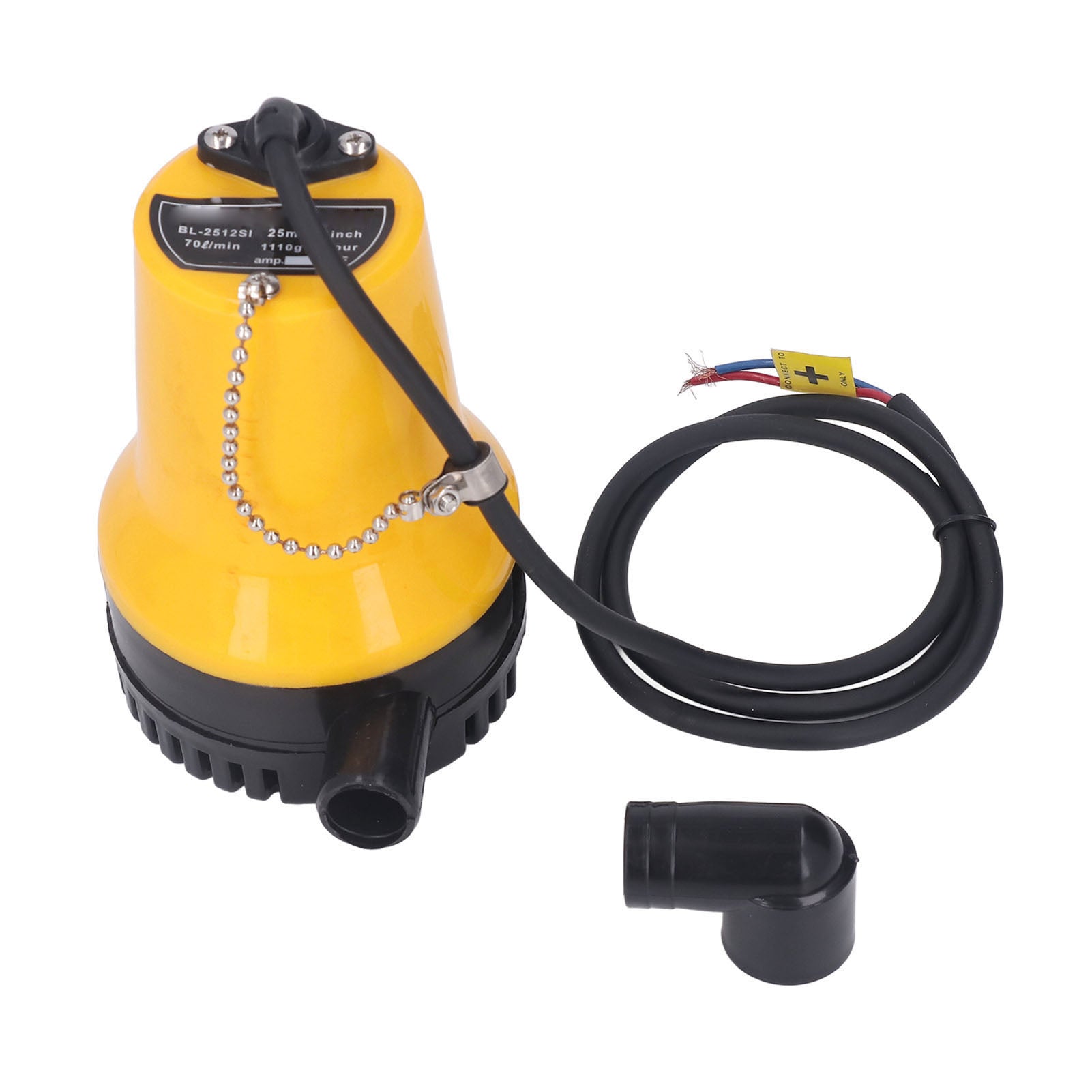 Electric Bilge Pump 45W High Lift 25mm Caliber Low Noise Marine Submersible Water Pump Boat Sump Pump