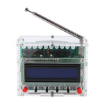 DIY FM Radio 87 To 108MHz LCD Display Digital Radio Receiver with LED Flashing Light for Education Project Pre Assembled