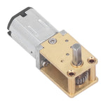 Gear Motor DC 6V Single Shaft Turbo Worm Motor Speed Reduction Motor for Machine Replacement 68RPM 1:118