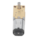 Gear Motor DC 6V Single Shaft Turbo Worm Motor Speed Reduction Motor for Machine Replacement 68RPM 1:118