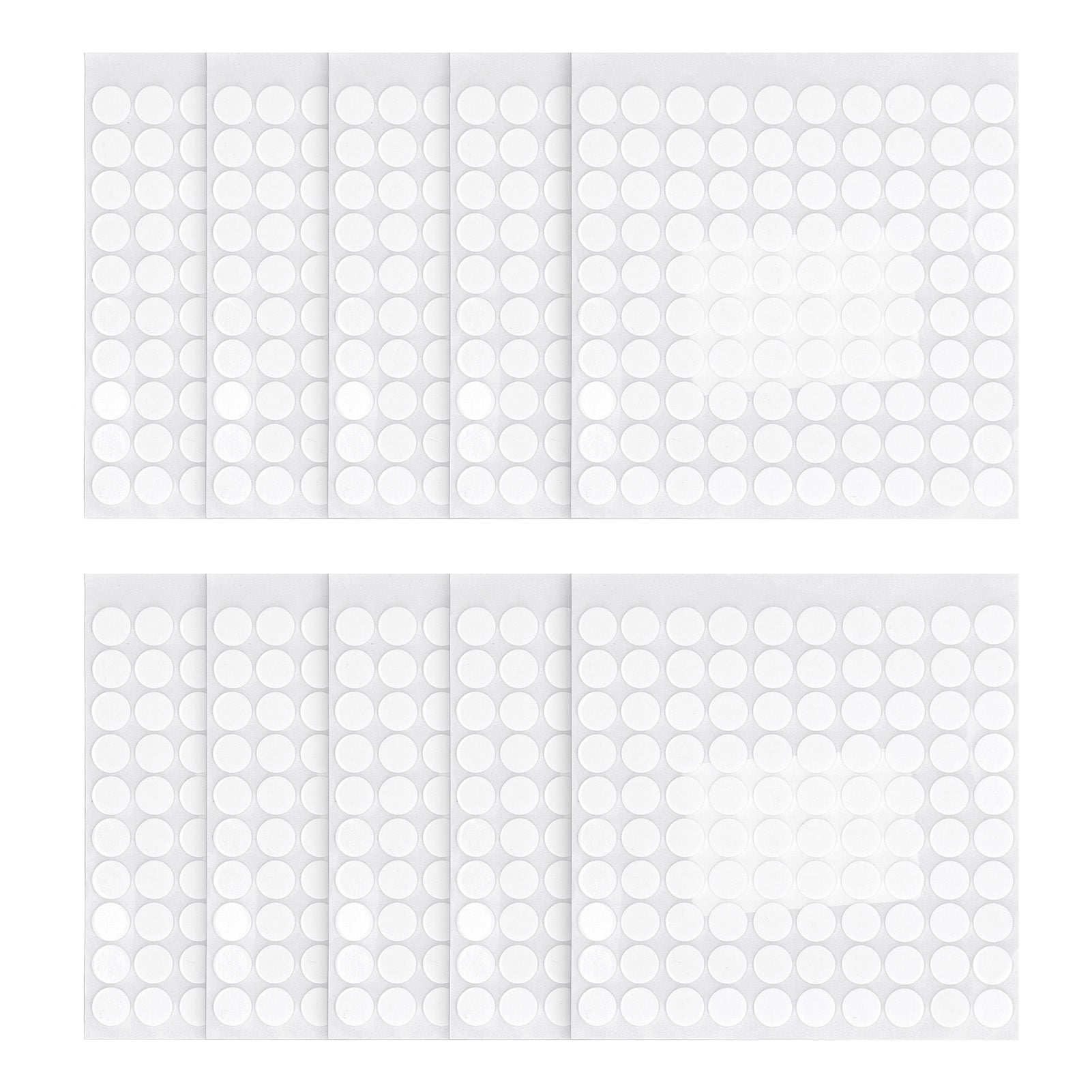 10 Sheet Foam Round Dots Adhesive 1000Pcs White Craft Foam Double Sided Tape 10mm Diameter