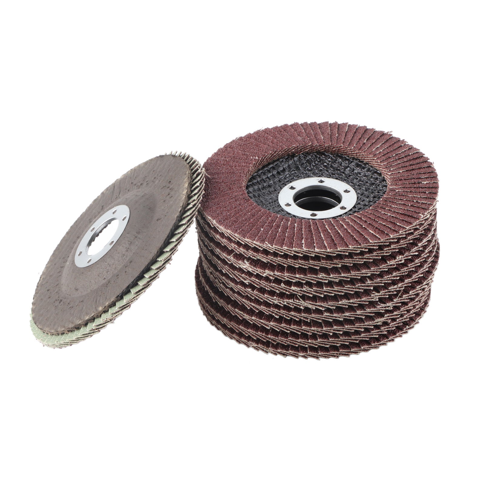 10 Pcs Flap Disc 4.5in Grinding Sanding Wheel Good Heat Dissipation Low Noise Elastic Abrasive Flap Wheel
