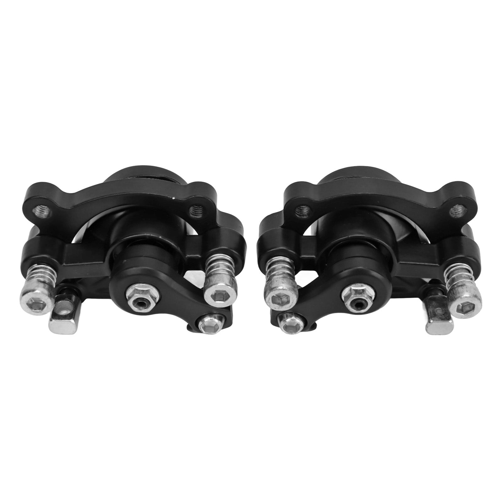 1pair Disc Brake Calipers Aluminum Alloy Front Rear Disc Brake Calipers for MBX10 MBX11 Mini Dirt Bike Black
