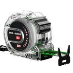 Tape Measure Retractable Thick Electroplated Stainless Steel High Accuracy Woodworking Tool with Clear Case 5m / 16.4ft